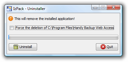 Web Access Uninstaller Picture